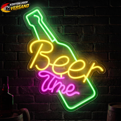 Beer neon schild - beer, schild,led