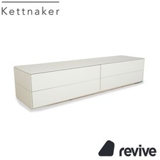 Kettnaker Holz Sideboard Creme Weiß Barfach Schubladen
