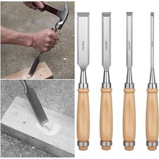 Stechbeitel Beitel Schnitzbeitel 4 teilig 4-tlg Set Satz Holzbeitel Stecheisen