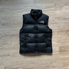 Vintage The North Face TNF Nuptse 700 Puffer Weste in Schwarz Größe 90 §393