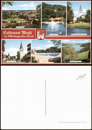 Ansichtskarte wiehl straßen - wiehl,