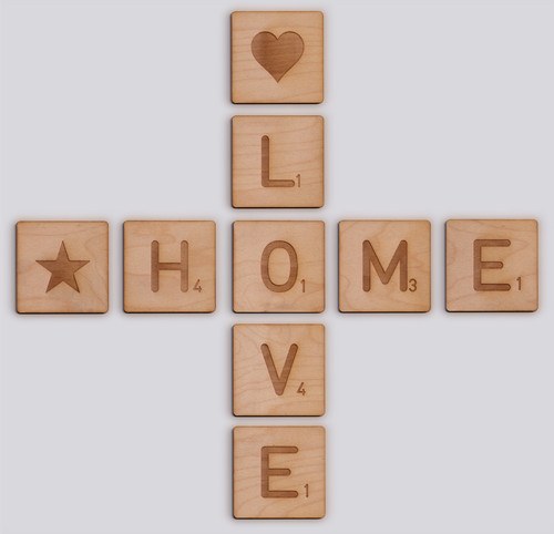 Scrabble holz buchstaben 5cm - holz,