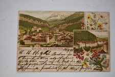 Litho Gruss aus Feldkirch Vorläufer 1893 i. Vorarlberg Bregenz Österreich