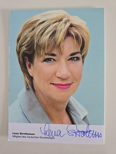 Lena strothmann autogrammkarte - lena,