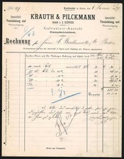 Rechnung Karlsruhe 1887