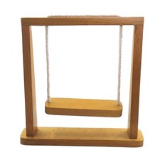 Puppen Haus Holz Schaukel 1:12 Skala Puppenhaus Modell Puppenhaus Holz Stuhl