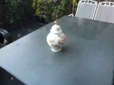 Deckelvase Porzellan AK Kaiser Melodie Goldblumen K. Nossek ca. 27 cm