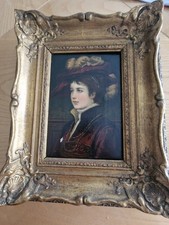 Antikes Ölporträt um 1870 (Künstler „Max“, Franken)