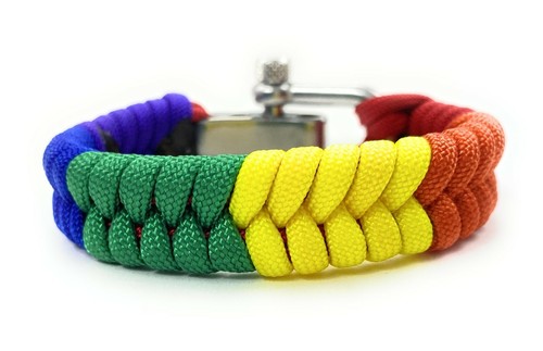 Paracord armband regenbogen - paracord, -regenbogen