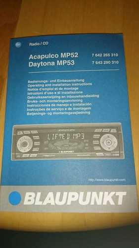 Blaupunkt bedienungsanleitung - blaupunkt,