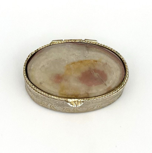 Vintage pillendose onyx - onyx, marmor
