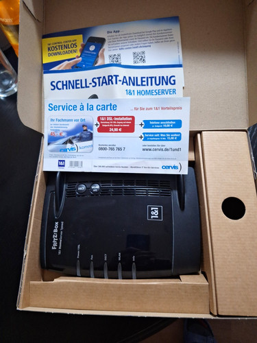 Fritz box homeserver - 1&1, speed