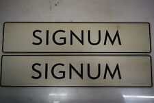 Opel "SIGNUM" 2 Stück original Verkaufsschilder R00020