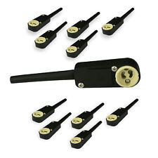 10 Stück Halogenlampen GU10 Fassung inkl Anschlusskasten VDE Hochvolt Keramik 19