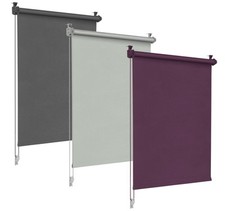Rollo ohne Bohren Verdunkelungsrollo Fensterrollo mit Seitenzug Klemmrollo