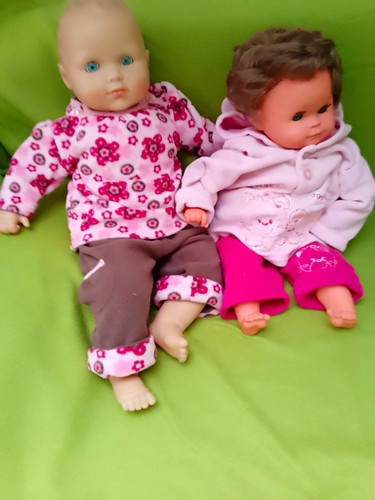 2er lot babypuppen mädchen - 2er,