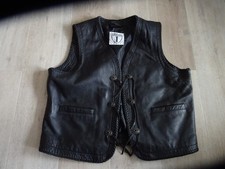 HIGHWAY 1 - Biker Leder Weste