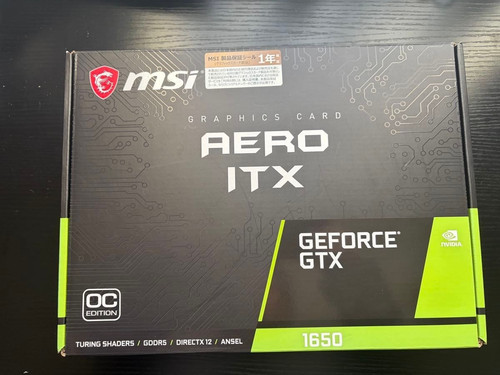 Msi geforce gtx - aero, itx
