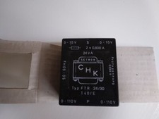 Print Trafo CHK FTR 24/30, 24 V, 2x0,800 A, 50-60 Hz