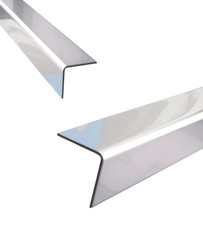 Edelstahl Winkel Eckschutz 2 Meter  L-Winkel Winkelprofil blank Kantenschutz