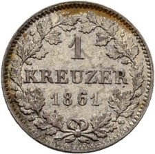 Bayern 1 Kreuzer 1861