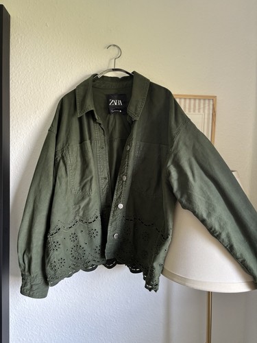 Zara jeansjacke khaki - zara,
