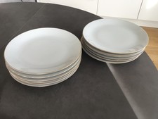 12 Speiseteller/Goldrand von