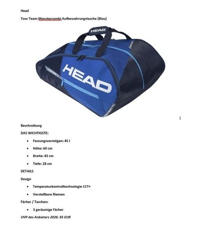 Tennistasche head tour team - tennistasche,