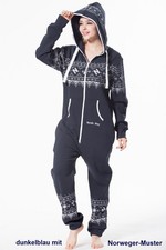 onepiece overall jumpsuit hausanzug einteiler onesie NEU XL unisex große Kapuze 