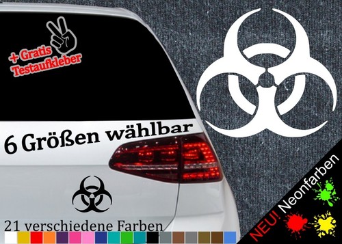 Symbol biohazard aufkleber - symbol,