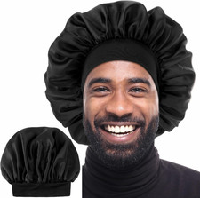 Schlafmütze Satin Herren Seidenhaube Silk Bonnet Haarhaube