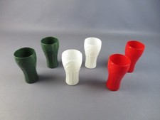 Coca Cola Gläser aus Glas Sammlung Reklameschild Vintage Jahre ’80