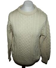 Aran Crafts Herren Zopfpullover Aran Sweater 100% Wolle Gr M MEDIUM