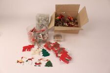 Konvolut Weihnachtsdeko Filztiere Tannenzapfen Dekoration Lametta Baumschmuck