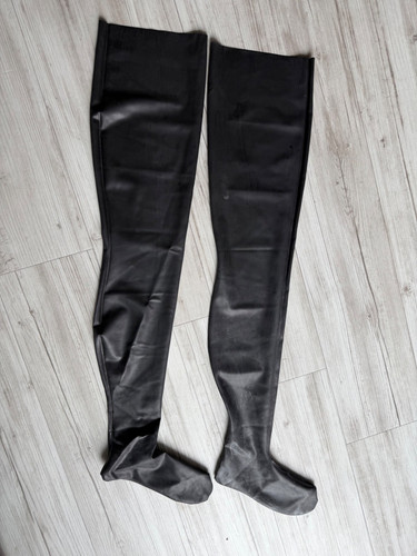 Latex strümpfe lang schwarz - latex,