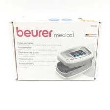 Beurer PO30 Pulsoximeter Grau Weiß Messung Herzfrequenz Oximeter