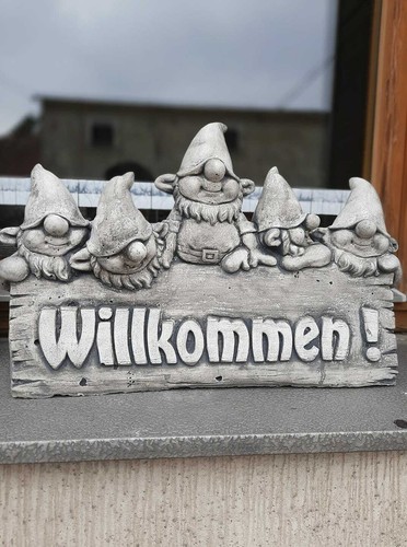 Willkommen schild wichtel - willkommen,