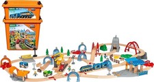 Brio World 33977 Smart Tech Sound Eisenbahn Set Lok mit Aufnahmefunktion 