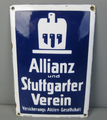 Altes emailschild allianz und - allianz,