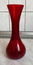 Glasvase, Vase, rot, Vintage