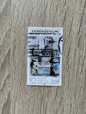 Briefmarke X. KUNSTAUSSTELLUNG DER DDR DRESDEN 1987/88