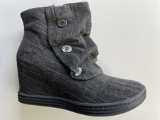 Blowfish Malibu Ankle Boots Gray Grau Damen Stiefeletten Vintage Shoes Gr.37 Neu
