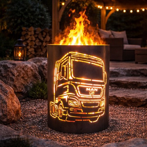 Feuertonne feuerkorb mit man - feuerkorb,