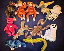 Zehn  Ty Beanie Babies (1997 - 2000)  - Sehr gut, Schilder unbeschädigt