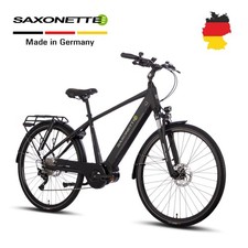 SAXONETTE E Bike Herre 28 Zoll Mittelmotor Max 500W 90NM， 36V 14.5Ah Akku 120KM