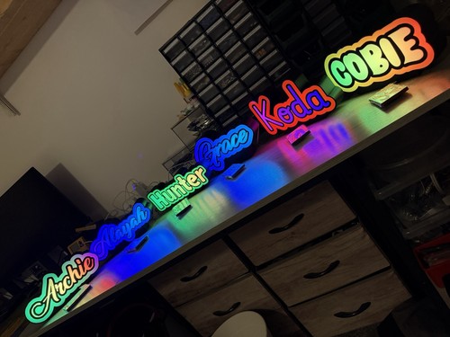 Individueller name usb led - name,
