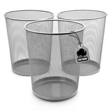 3x Papierkorb Mülleimer Büro