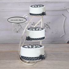 Tortenständer für 3 Etagere Tortenplatte Kuchenständer Hochzeit Party aus Metall