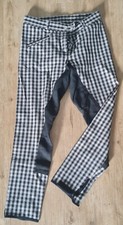Cavallo Reithose Vollbesatz schwarz-weiß kariert Größe 36 - sehr guter Zustand!