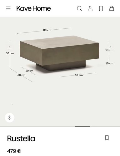 Kave home rustella beton - home,